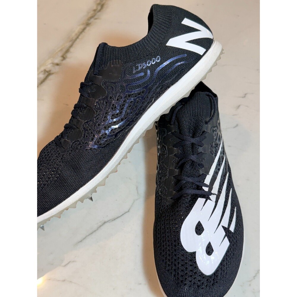 New Balance Athletic Spike Men's Running Shoes Size 9.5 US Black White MLD5KX8